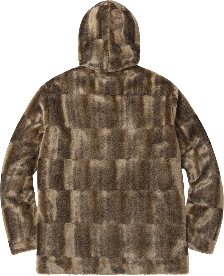 Faux Fur Hooded Zip Jacket view 6